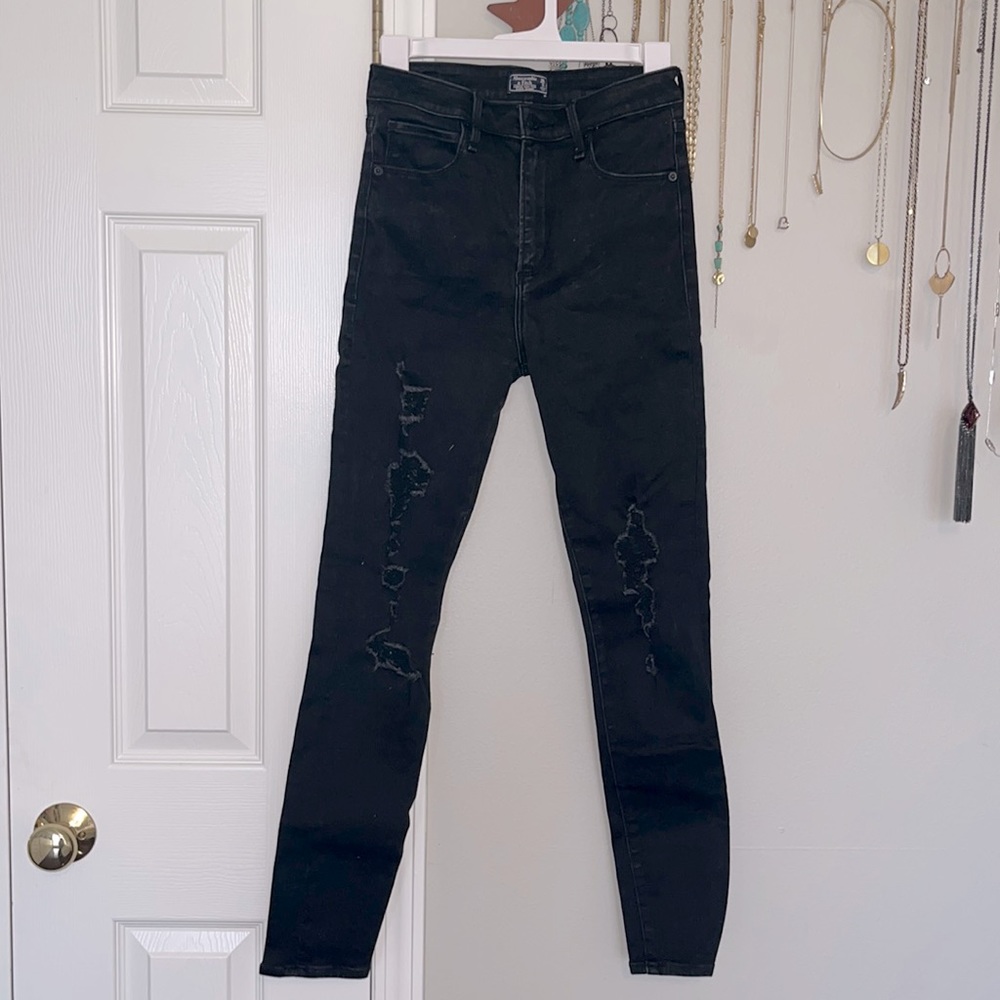 A&F High rise super skinny